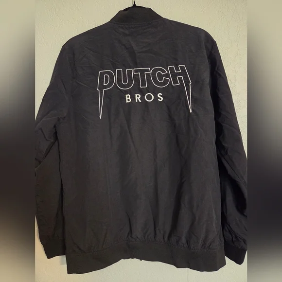 Dutch Bros Black Varsity Bomber Jacket - Picture 8 of 9